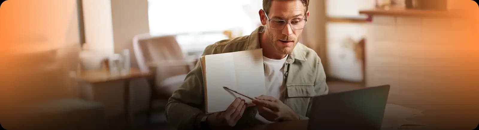 Ghost writing promotional banner