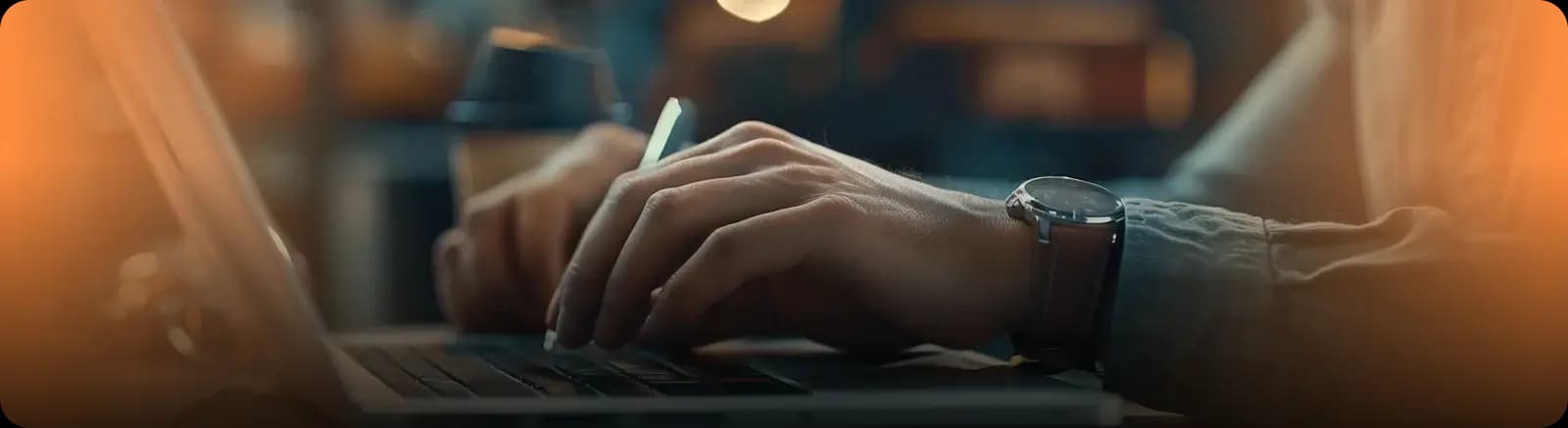 Ghost writing promotional banner