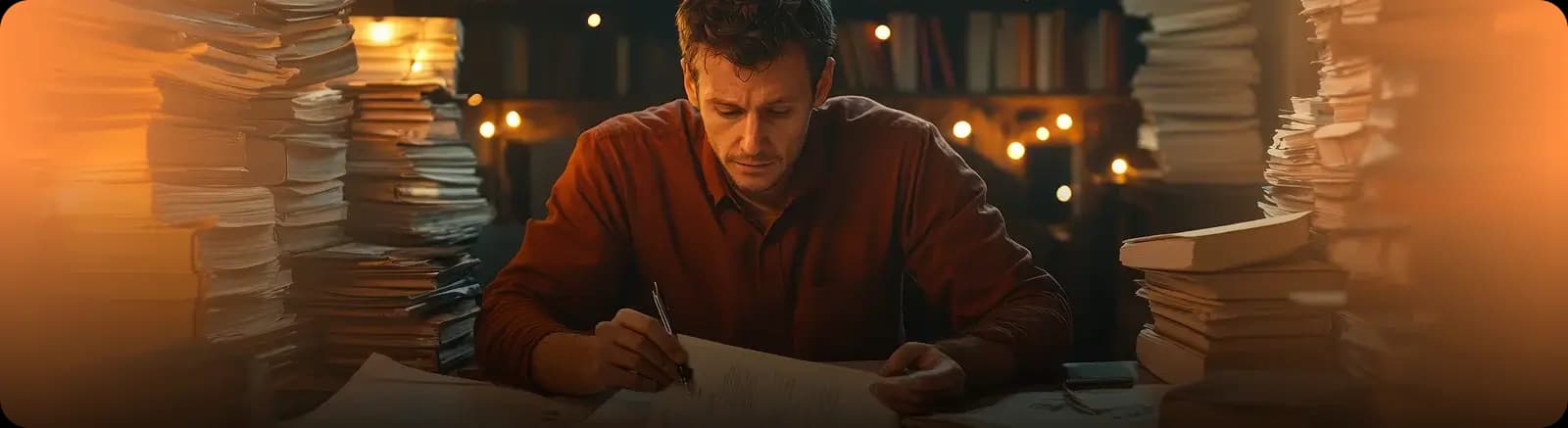 Ghost writing promotional banner