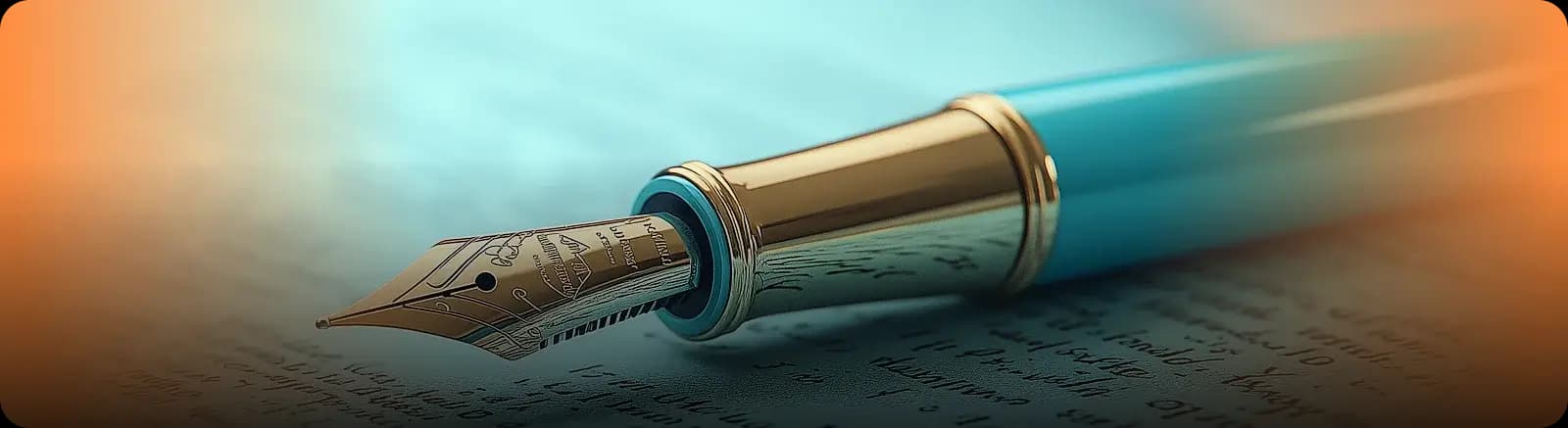 Ghost writing promotional banner