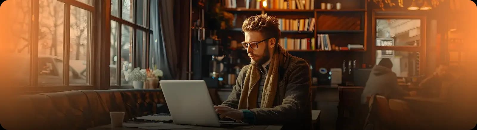 Ghost writing promotional banner